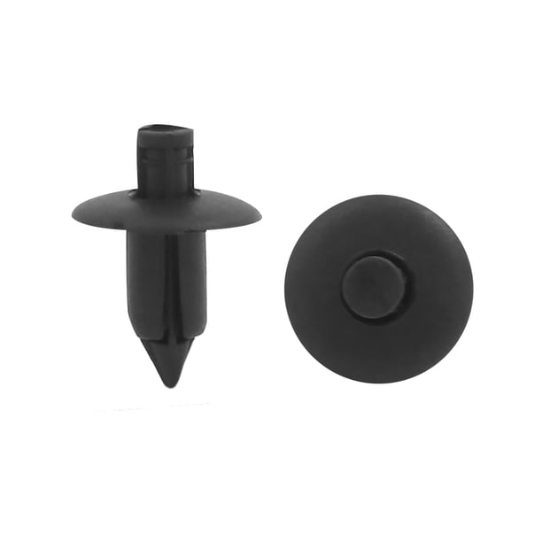 18Pcs 7x18x22mm Vehículo Grapas Sujetador Puerta Panel Reborde Remaches Plástico Negro