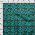 thumbnail image 2 of oneOone Polyester Spandex Aqua Blue Fabric Animal Skin Fabric For Sewing Printed Craft Fabric By The Yard 56 Inch Wide-R8P, 2 of 4