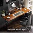 thumbnail image 3 of ERGOMAKER Single Motor Standing Desk Frame，19.6x 40.9x 28 Inches，Electric Adjustable Standing Computer Desk for Home and Office-Black, 3 of 6