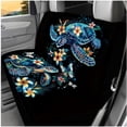 thumbnail image 3 of Binienty Sea Turtle Automotive Seat Covers Full Set Tropical Floral Girly Car Seat Covers Front And Backseat 14 Pieces Auto Interior Accessories Set Washable Easy to Install Carseat Protectors, 3 of 8