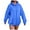 Blue, variant on Womens Oversized Hoodies Cute Sweatshirts Fleece Hooded Pullover Tops Sweaters Casual Comfy Fall Fashion Outfits Clothes