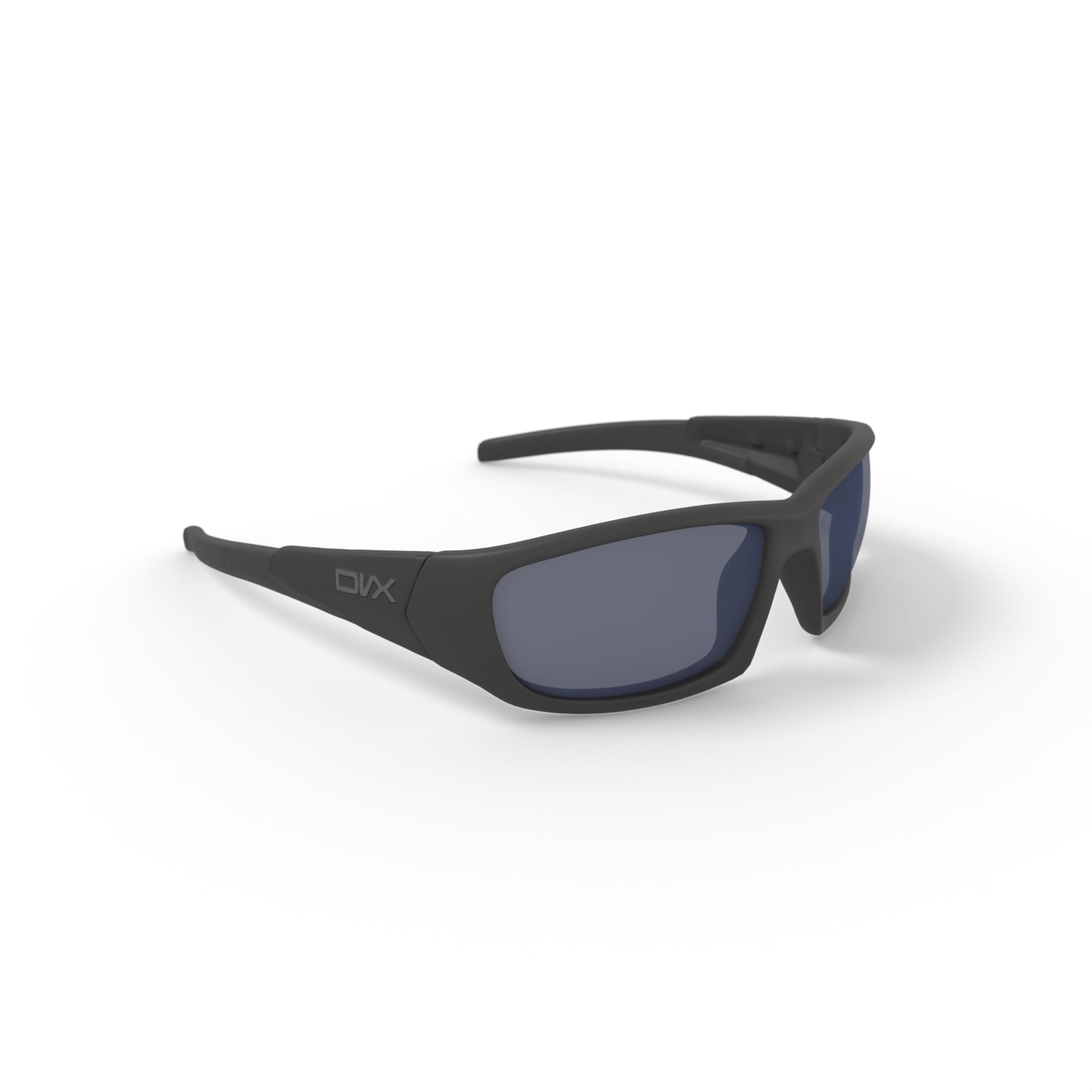 DVX Static Sport Prescription Sunglasses, Grey Lenses/Matte Black