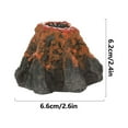 thumbnail image 2 of Haidf Aquarium Volcano Ornaments, Mini Resin Volcanic Decor, Realistic Volcanic Decoration for Fish Tank Landscape Oxygenation, Aquarium Bubbler Decorations, Fish Bowl Decor, 2 of 2