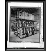 Historic Framed Print, Brandywine Pumping Station, Sixteenth & Market Streets, Wilmington, New Castle County, DE - 2, 17-7/8" x 21-7/8"
