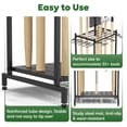 thumbnail image 5 of Garden Tool Organizer, Heavy Duty Steel Tower Rack with 2 Additional Hooks, Holds 35+ Long Handled Tools, Rakes Brooms, for Garage Storage & Shed & Outdoor Storage, Black, 5 of 12