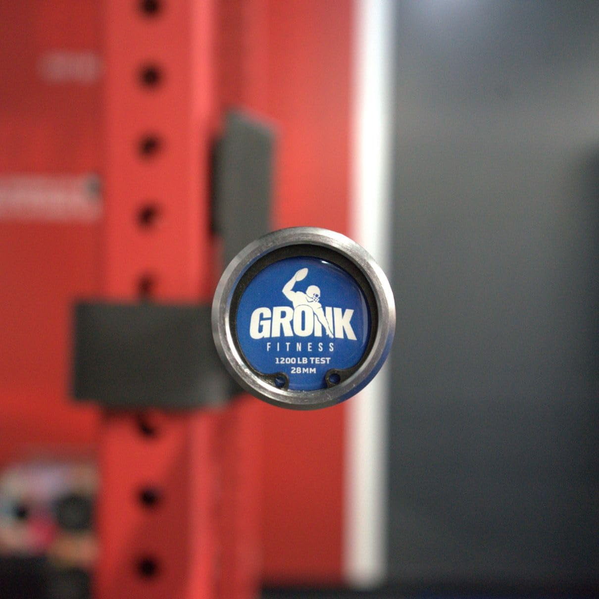 Gronk Fitness Olympic Bar for Strength Training | Bench Press, Deadlifts, Squats, Weightlifting and Power Lifting | 1200 lb Capacity