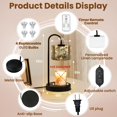 thumbnail image 5 of Candle Warmer Lamp with Timer, Farmhouse Birds Hummingbirds Branch Country Tree Non-slip Wireless Remote Control Wax Melts Warmer with 4 Bulbs for Home Office Dorm, Birthday Gifts for Women, 5 of 7