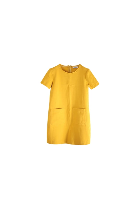 Pre-Owned Max&Co Shift Dress in Yellow Cotton Jersey