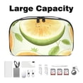 thumbnail image 3 of Cantaloupe Waterproof Oxford Cloth Hard Drive Case with Charger Pouch, PC Case, Small Travel Electronic Organizer, and Cord Organizer Travel - 5.9x9.44x3.14 in, 3 of 6