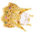 thumbnail image 2 of Crown Shaped Ring Box Inlaid With Rhinestone Wedding Ring Case Luxury Ring Box, 2 of 9
