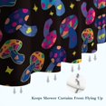 thumbnail image 6 of Colorful Psychedelic Mushroom Black Pattern Shower Curtain 72"x84" ,Bathroom Decorative Shower Curtains Set with 12 Hooks,Modern Waterproof Washable Shower Curtain, 6 of 6