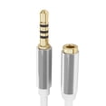 thumbnail image 4 of Cateissary Cable auxiliar de 3 metros, Cable de extensión de Audio de 3,5mm, Cable de auriculares a para altavoz de coche, Cable de teléfono Cables de audio/vídeo blanco, 4 of 6