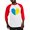 Red/White, variant on CafePress - I Stand With Ukraine Heart Baseball Jersey - Cotton Baseball Jersey, 3/4 Raglan Sleeve Shirt
