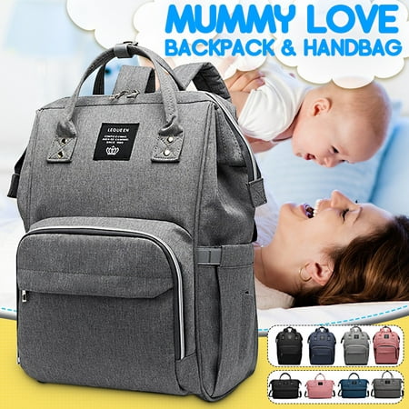US 12.2'' x 7.1'' x 17.3'' Waterproof Baby Diaper Bag Mummy Maternity Nappy Travel Handbag