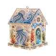 thumbnail image 2 of 3D Christmas House Pearl Art Kit, Lighted DIY Diamond Art Craft with Rhinestones and Pearl Beads, Plastic Tabletop Holiday Decor, by Zovey, 2 of 8