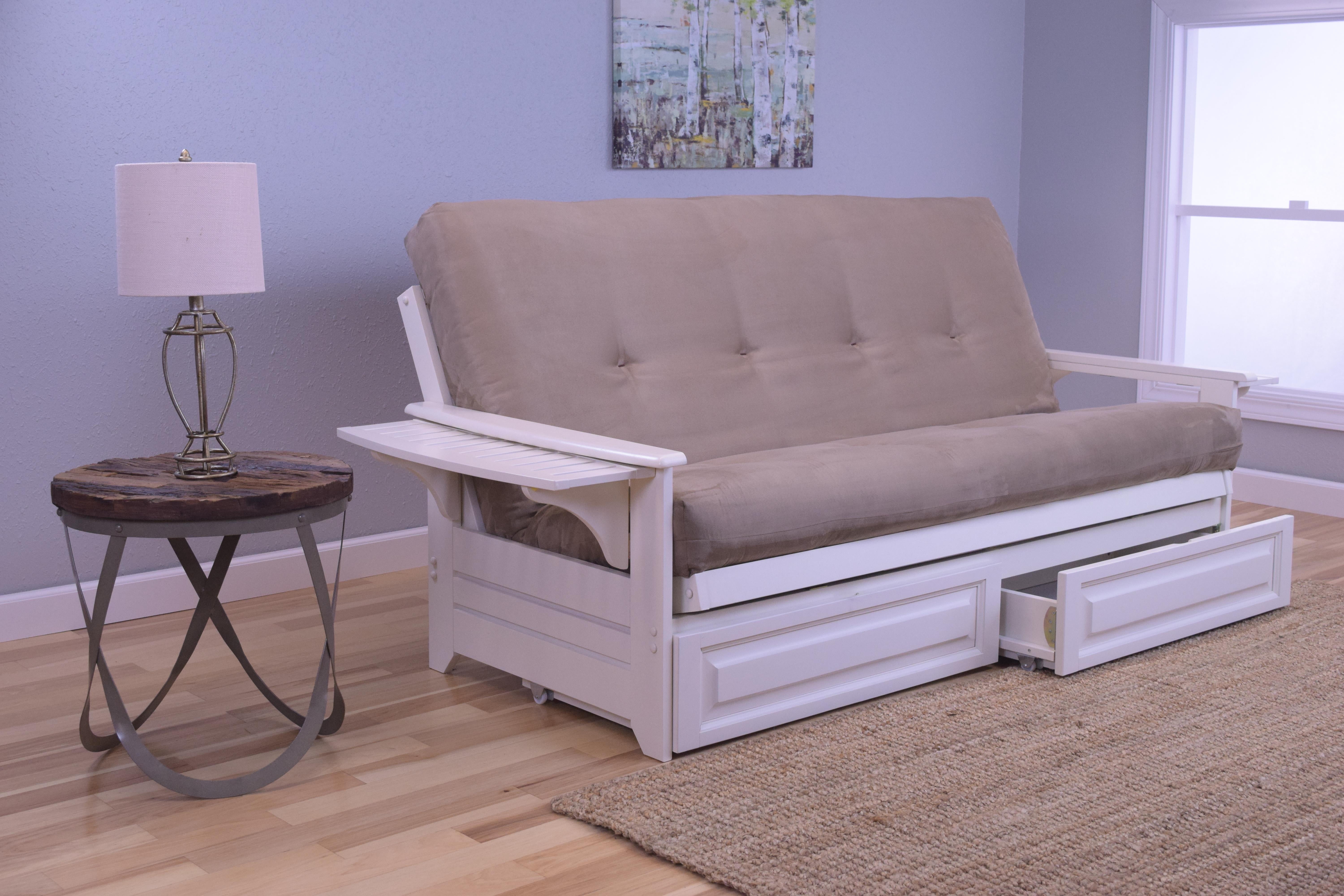 Kodiak Furniture Phoenix Full Futon with Storage DrawerColorAntique