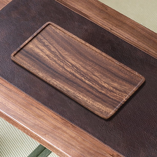 Bandeja De Madera Para Té, Bandeja Para Infusión En Seco, Almacenamiento De Tazas Y Aperitivos, Bandeja Multifuncional Para Servir, Ideal Para La Ceremonia Del Té Y La Decoración Del Hogar