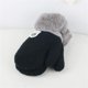 thumbnail image 5 of pares de guantes para niños y niñas, manoplas con forro polar de invierno para niños, guantes de punto gruesos y cálidos con cordón, 5 of 7