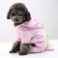 thumbnail image 3 of SPRING PARK Pet Dog Dinosaur Clothes Hoodie Coat Winter Fleece Puppy Costumes Outfit, 3 of 7