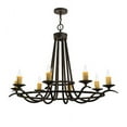thumbnail image 2 of Meyda Tiffany 117861 Octavia 8 Light 38" Wide Taper Candle Style Chandelier - Chestnut, 2 of 5