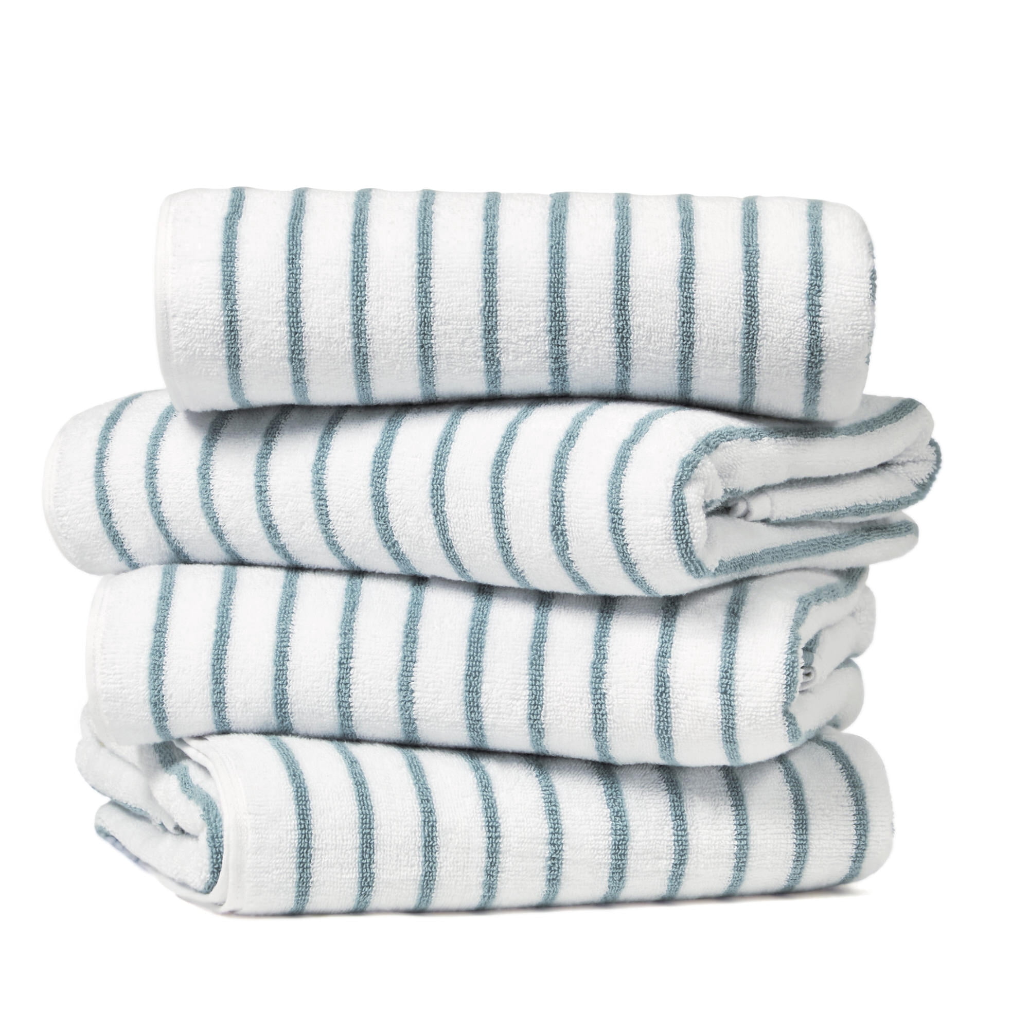 Comfort Canopy - Cabana Stripe Beach Pool Towels - Oversized 100% Ring Spun Cotton, Ultra Soft, Plush and Highly Absorbent, 35 x 65