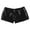 Black, variant on frariair ​Ladies Glamorous Metallic Accent Dressy Shorts With Elastic Waist For Celebrations Date Nights And Festivals​ Black