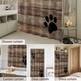 thumbnail image 4 of Bathroom Shower Curtain Farmhouse Dog Paws Waterproof Shower Curtains with Hooks, Animal Claws Vintage Wood Board Bath Curtains Bathtub Curtain Home Decor 60x72in, 4 of 9