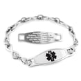 thumbnail image 1 of MedicEngraved Stainless Steel Custom Medical Alert Bracelet - 6mm Infinity Link, 1 of 7