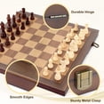 thumbnail image 2 of Juego de tablero de ajedrez Hurdaos magnético de madera de 38 cm con manual, 2 of 6