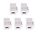 thumbnail image 2 of Paquete de 5 Módulos de Conector Trapezoidal de Conector licencia de Pared, Color shamjiam Conector Keystone ABS tipo C, 2 of 9