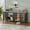Grey, variant on LuckyNote 80" Dog Crate End Table, Heavy Duty 2-Door Indoor Pet Kennel, TV Stand Side Table for Living Room, Rustic Brown