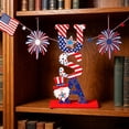thumbnail image 5 of Nkmbld 4th of July Table Decorations Patriotic Tiered Tray Decor Farmhouse Wooden Block Signs for Tabletop Centerpieces Home Kitchen Office Desk Shelf, 5 of 8