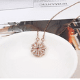 thumbnail image 4 of Collar De Forma Corazón Y Trébol De Cuatro Hojas Convertible Oro, 4 of 5