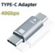thumbnail image 3 of 2 piezas Serie 40 Gbps Adaptador tipo C USB 4.0 macho a macho Cable de extensión de sincronización de datos Adaptador USB-C a tipo C Reemplazo, 3 of 5