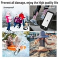thumbnail image 3 of Compatible with iPhone SE 2022/iPhone SE 2020/iPhone SE 2016/iPhone 7/iPhone 8 Waterproof Case with Strap Clear Heavy Duty Case with Screen Protector Dirt Proof Swiming Skiing Gifts, 3 of 13