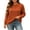 Orange, variant on yillto Womens Cable Knit Sweater Plus Size Fall Winter Round Neck Pullover Fashion Knit Long Sleeve Sweaters
