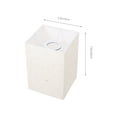 thumbnail image 2 of EIMELI Linen Lamp Shade Rectangular Linen Lamp cover Linen floor Lampshade Table Light Cover, 2 of 6