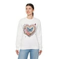 thumbnail image 4 of Floral Heart Sweatshirt, Floral Love Sweatshirt, Valentine's Day Sweatshirt, Heart Floral Sweatshirt, 4 of 55