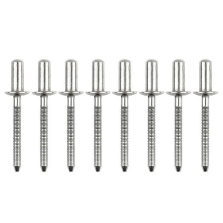 

8pcs 4.8mm x 12mm 304 Stainless Steel Round Head Closed End Blind Rivet for Auto Car