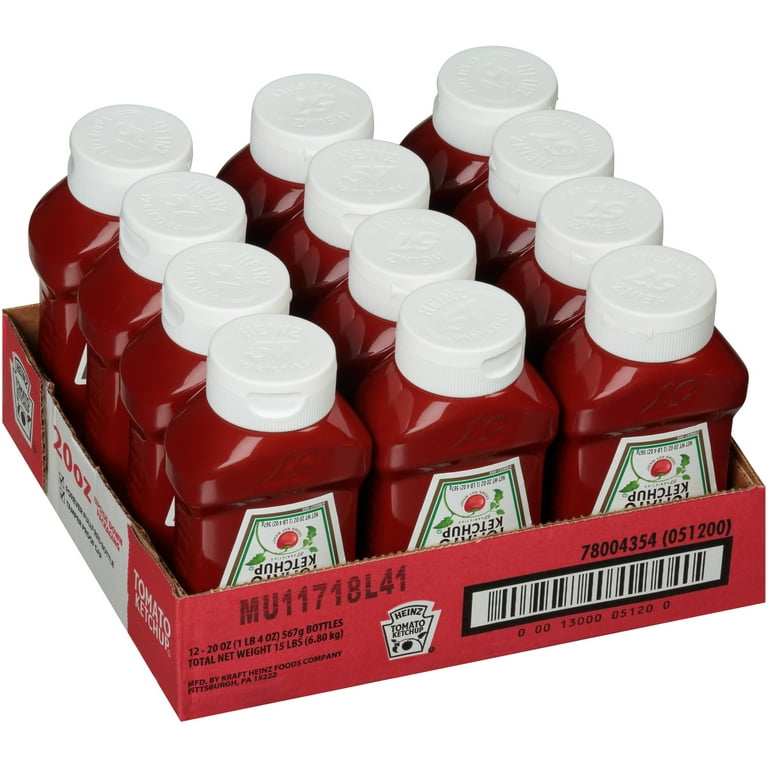 Heinz Ketchup, 20oz Forever Full Inverted Squeeze Bottles