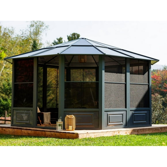 Florence Solarium 12 Ft. x 15 Ft. in Slate