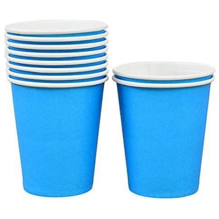 20pcs Paper cups Eco-friendly paper cups Disposable paper cups Cups Party cups Drinking cups Tableware Blue 20pcs