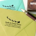 thumbnail image 3 of Printtoo Custom Address Christmas Santa Sleigh Reindeer Personalized Wood Mounted Rubber Stamp, 3 of 4