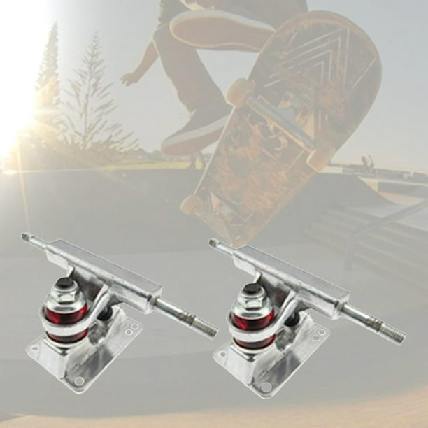 1 par de 3,25 pulgadas, aleación de aluminio, monopatín, camión, hangar, 150mm, rodamiento para monopatín, Longboard, cubiertas, accesorios de crucero Baoblaze Camiones de skate