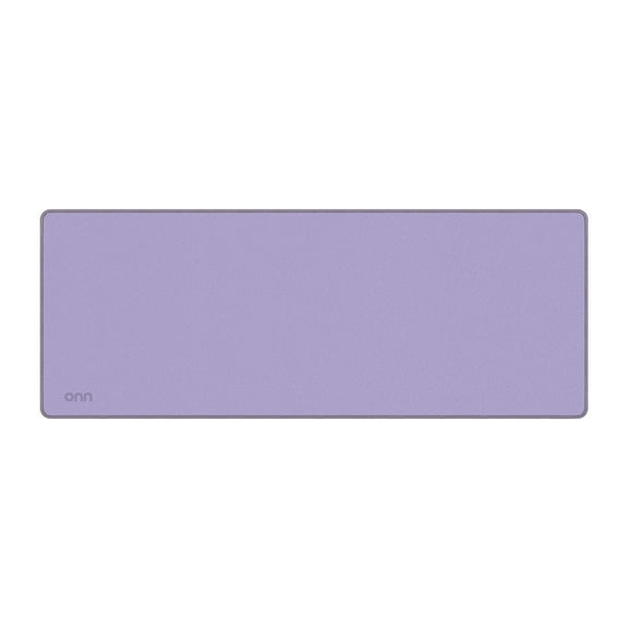 onn Desktop Mat, Rectangle, Polyester Surface with Nonslip Natural Rubber Backing, Lavender Sky, 32" x12"