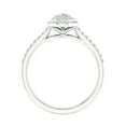 thumbnail image 3 of Imperial 1/2 Ct TDW Pear Diamond Double Halo Engagement Ring in 10K White Gold (H-I, I2), 3 of 4