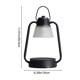 thumbnail image 3 of Lámpara calentadora de velas de metal | Calentador de velas regulable para cera perfumada | Lámpara de mesa sin llama que elimina olores para el hogar, la oficina y la cocina | Blanco o negro, 3 of 6
