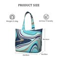 thumbnail image 4 of 22 Inch Oversized Travel Bag Lightweight Canvas Weekender Duffel with Multi Pockets, Colorful Pop Pattern, 4 of 5