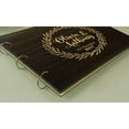 thumbnail image 3 of Personalized Name Engraved Bride & Groom Advice Book Rustic Wedding Wood Wooden Guest Book, 3 of 5
