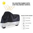thumbnail image 3 of Cubiertas para motocicleta, cubierta de lona, tela para moto, cubierta protectora para Scooter, impermeable, lluvia, a prueba de polvo, funda para bicicleta, tienda, 3 of 5